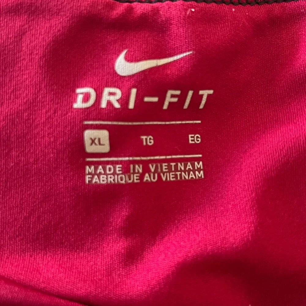 Nike Dri-FIT Womens XL Running Shorts Burgundy Red Abstract Print‎ 799772-620